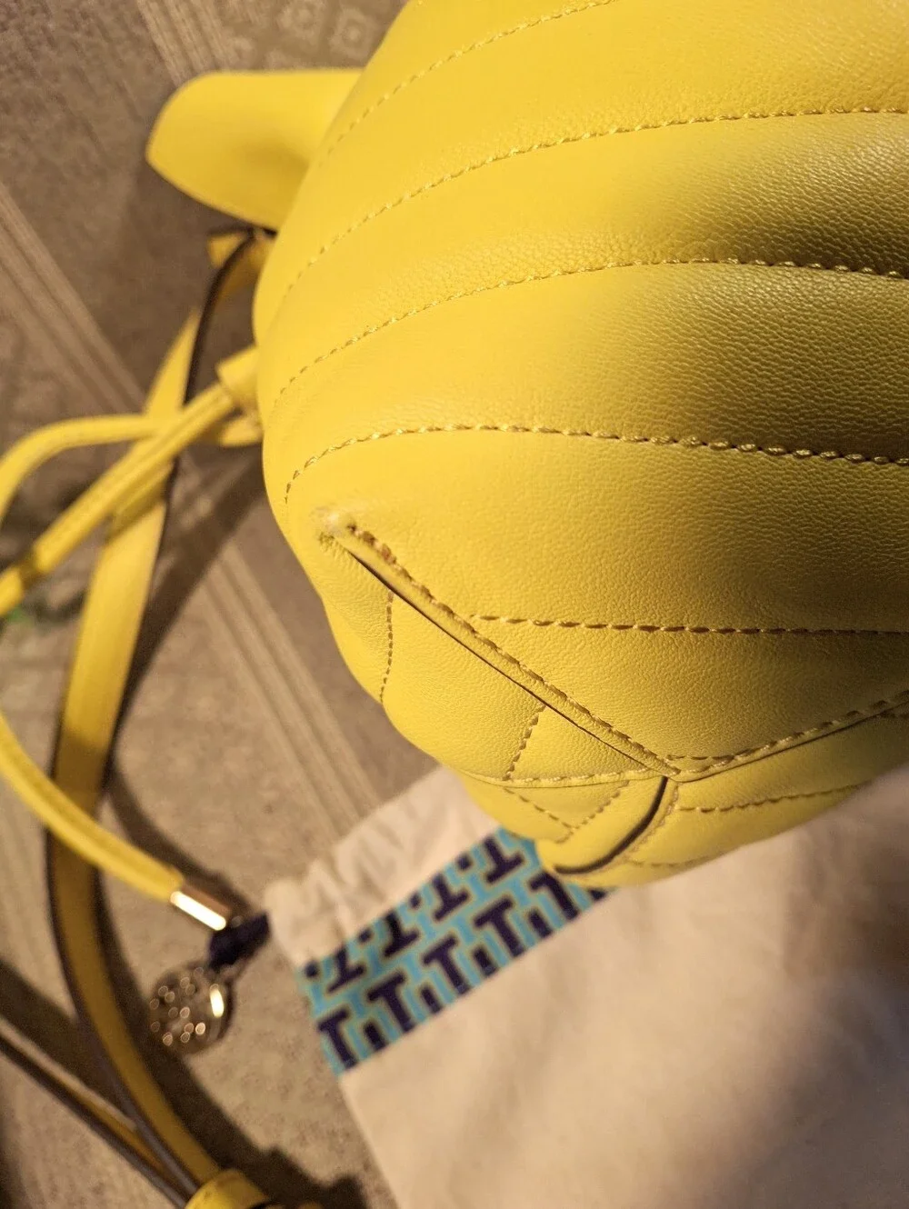 Tory Burch Kira Quilted Bucket Crossbody Bag